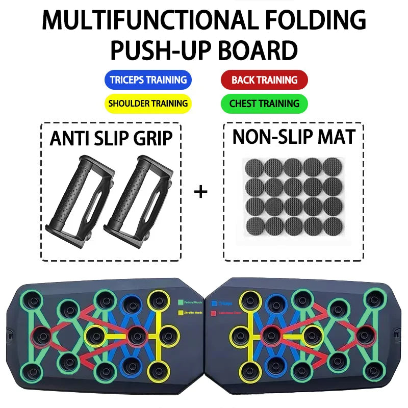 Foldable Push-Up Board: Full-Body Workout Anywhere